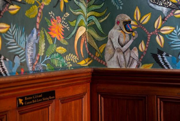 wallpaper at The Vicarage Geraldine luxury hotel accommodation