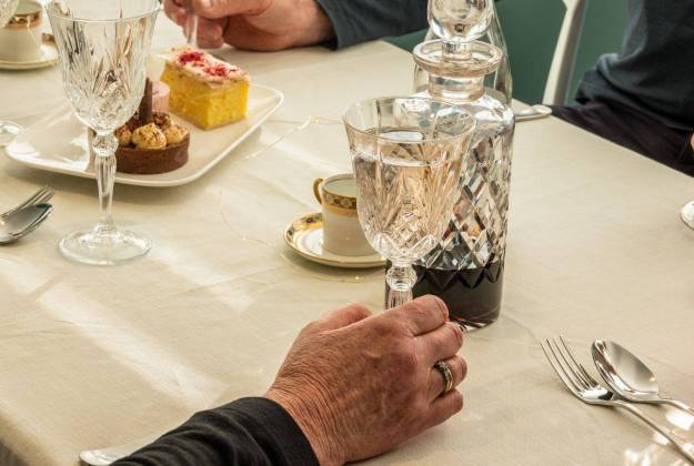 Guests dining at The Vicarage Geraldine luxury hotel accommodation