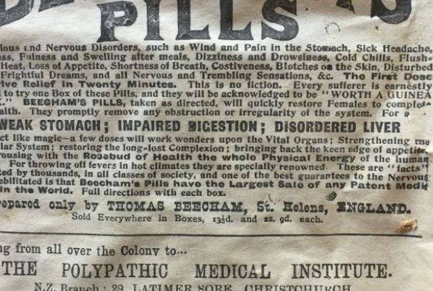 Newspaper from Renovation of The Vicarage Geraldine