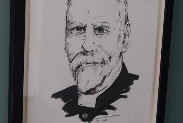 Illustration of a vicar who once lived at The Vicarage Geraldine