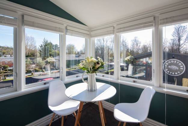 Upstairs sitting room at The Vicarage Geraldine luxury hotel accommodation