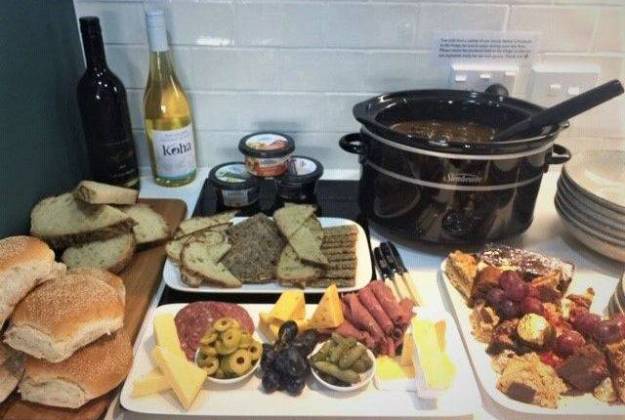 Self service three course meal at The Vicarage Geraldine luxury hotel accommodation