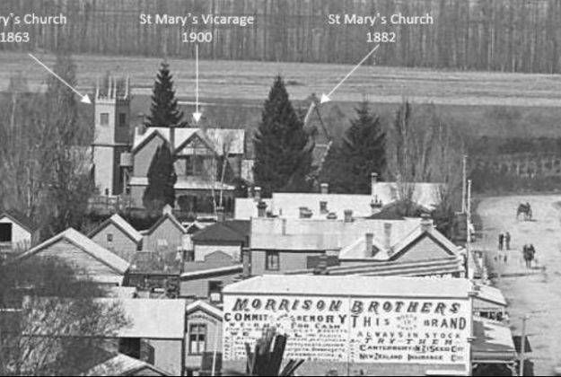 The Vicarage between the first two Anglican Churches